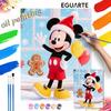 Digital Oil Painting Art Kit Mickey Mouse Christmas Handmade Diy Home Decorations