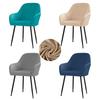 Soft Velvet Dining Chair Cover Stretch Spandex High Armchair Covers Elastic Chair Slipcover For Office El Wedding Living Room