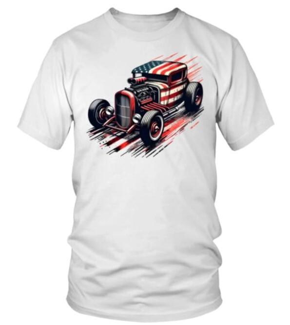 Round neck T-Shirt Unisex Hot Rod 22 WT XL