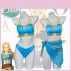 Legend Of Zelda Kingdom Tears Link's Cosplay Swimsuit Bikini For Halloween And Games