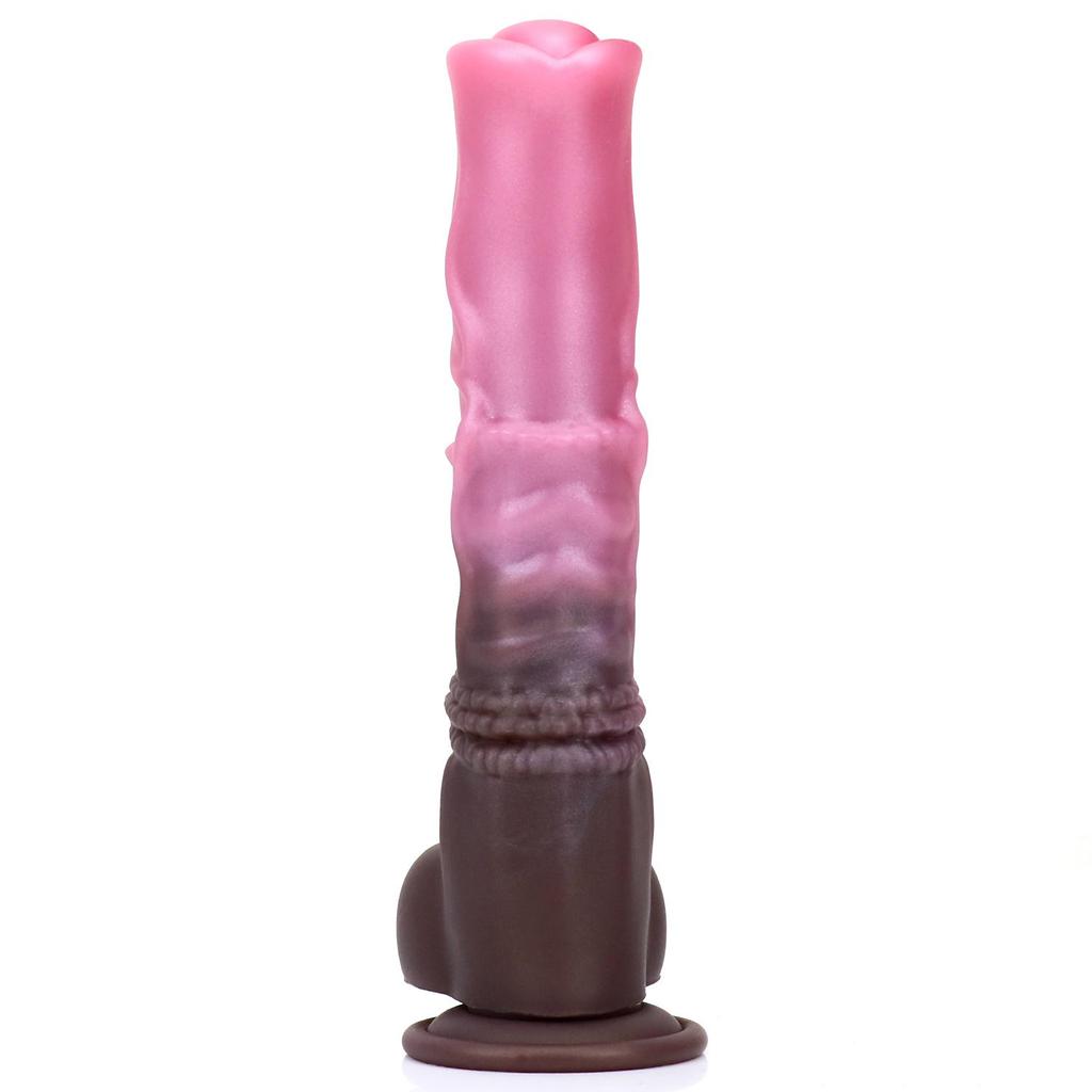 Silicone Large Anal Plug Dildo With Dog Knot Soft Silicone Female Sex Toys Vaginal Anus Stimulation Erotic Masturbators