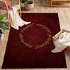 Lord Rings Symbol Carpet Suitable for Outdoor Foyer Living Rooms Entryway Antislip Carpet Anime Office Decor Spiritual Gift