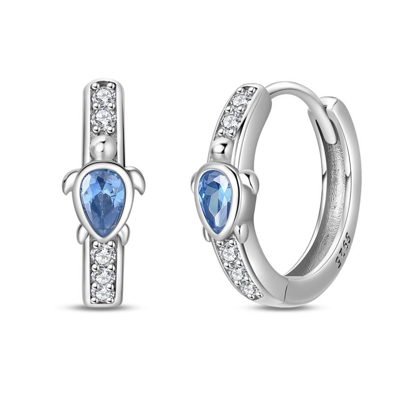 925 Silver Ocean Theme Earrings Dolphin Sea Star Shell Turtle Original Design Fashion Jewelry for Women