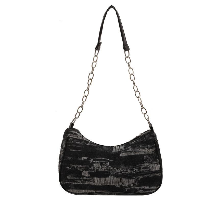 Trendy Denim Handbag For Women Fashionable Casual Street Style Shoulder Bag