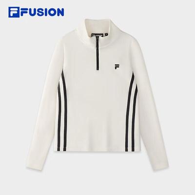 FUSION Women's Knit Long Sleeve Half-Zip T-Shirt
