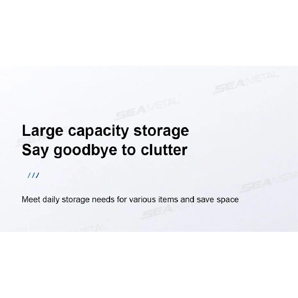 SEAMETAL High-Capacity Car Trunk Storage Bag Leatherette Seat Back Organizer Bag Detachable Hanging Universal Car Storage Pocket
