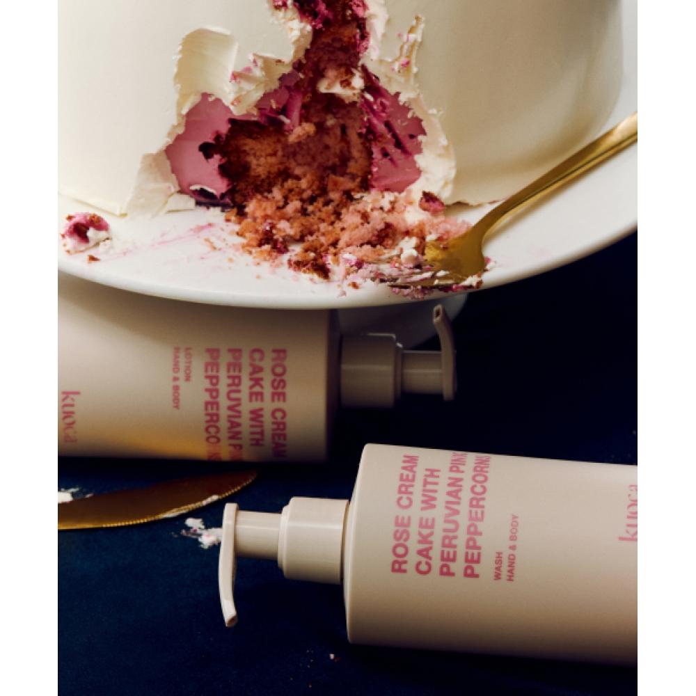 Kuoca [set Of 2] Rose Cake Hand   Body Wash+lotion NONE