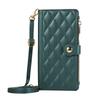 Redmi 14C 13C 13R 12 10 A1 Phone Case for Xiaomi Redmi Note 13 12 11 10 9 Pro Rhombus Grid Long Hanging Rope Flip Wallet Cases