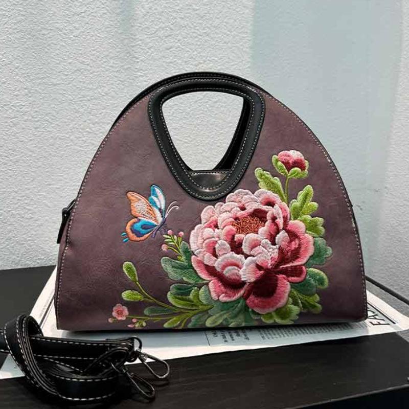 

Этнический стиль большая вместимость высокое качество мягкая прочная модная изысканная легкая для поездок на работу на открытом воздухе пляжная на плечо через плечо сумка кроссбоди лиловый