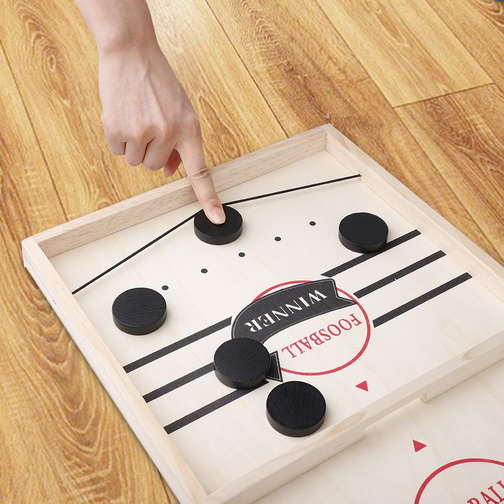 Fast Sling Game Toys Set Improves Hand Eye Coordination Wooden Construction Winner Board Games Toys