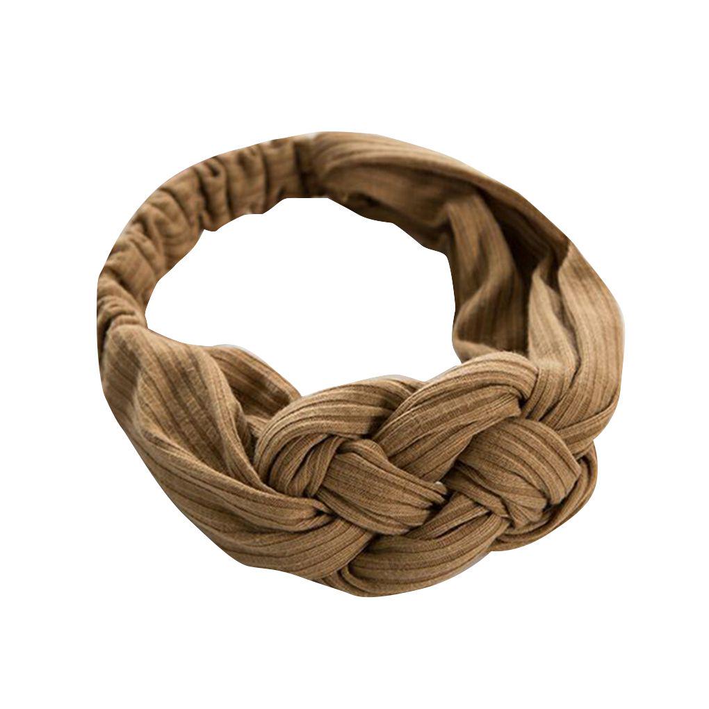 Chinese Knot Wide-Brimmed Facial Hair Band Retro Stretchy Makeup Headband Elastic Head Wrap