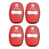 4PCS Stainless Steel Car Door Lock Case Protector Covers for Peugeot 301 c 308 308S 408 508 508L 2008 3008 4008 5008 207CC 308CC