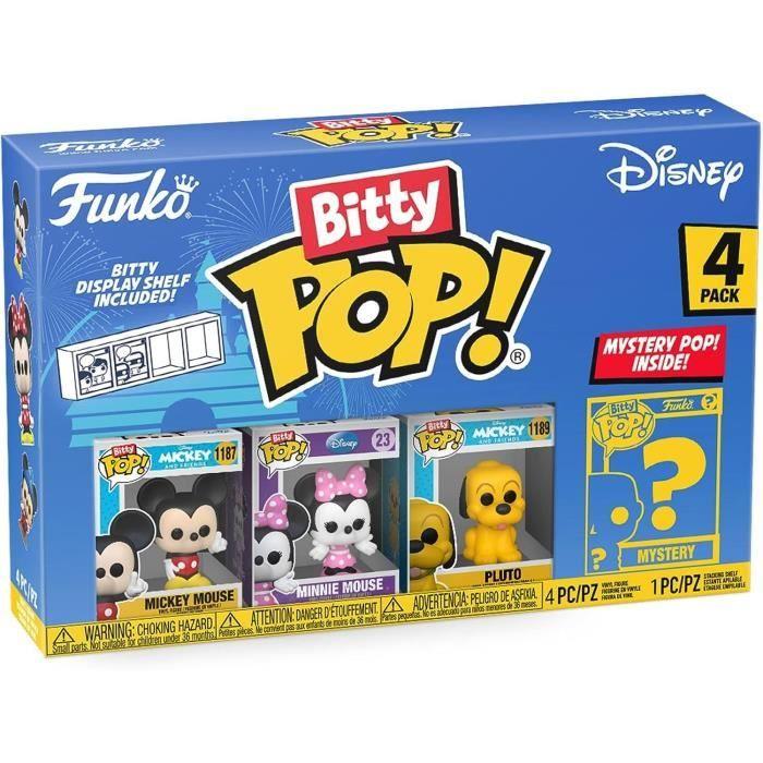 Figurines Bitty Pop! - Disney - Pack de 4 - Mickey - Bleu - Adulte - Mixte