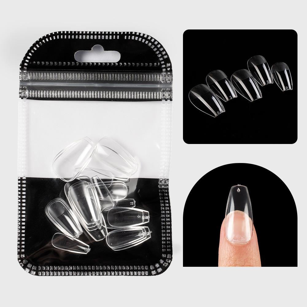 Nail Art Tablets Ultra-Thin And Seamless Half-Stickers, Full Stickers, Matte Square Long Water Droplets, Almonds, No-Carving And Grinding Fake Nail