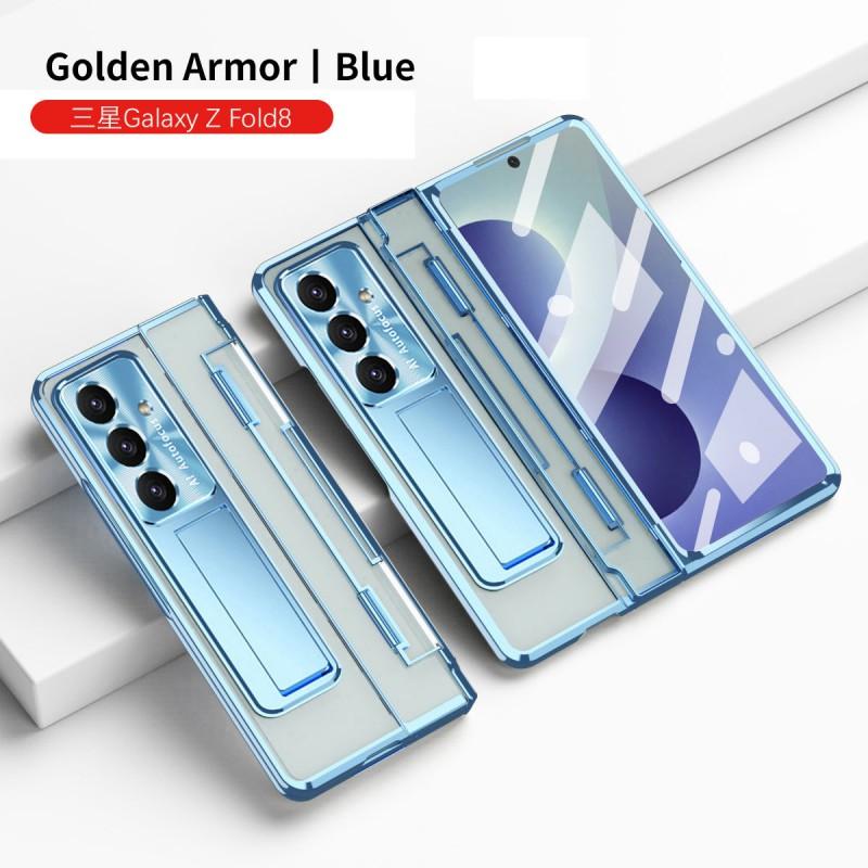 Magnetic Snap-On Case With Kickstand Galaxy Z Fold 8 7 5 4 3 PC Hard Shell Protective Cover