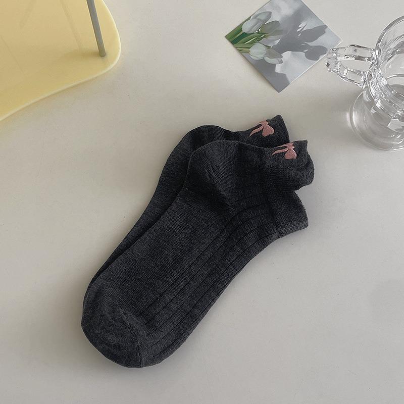 Women's Summer Fashion New Cotton Bow Mesh Ear Lifting Socks