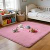 Floor Mat Soft Flannel Rug Non Slip Absorbent Mat for Bathroom Bedroom Home Decor Kwaii Anime B BarbapapaS