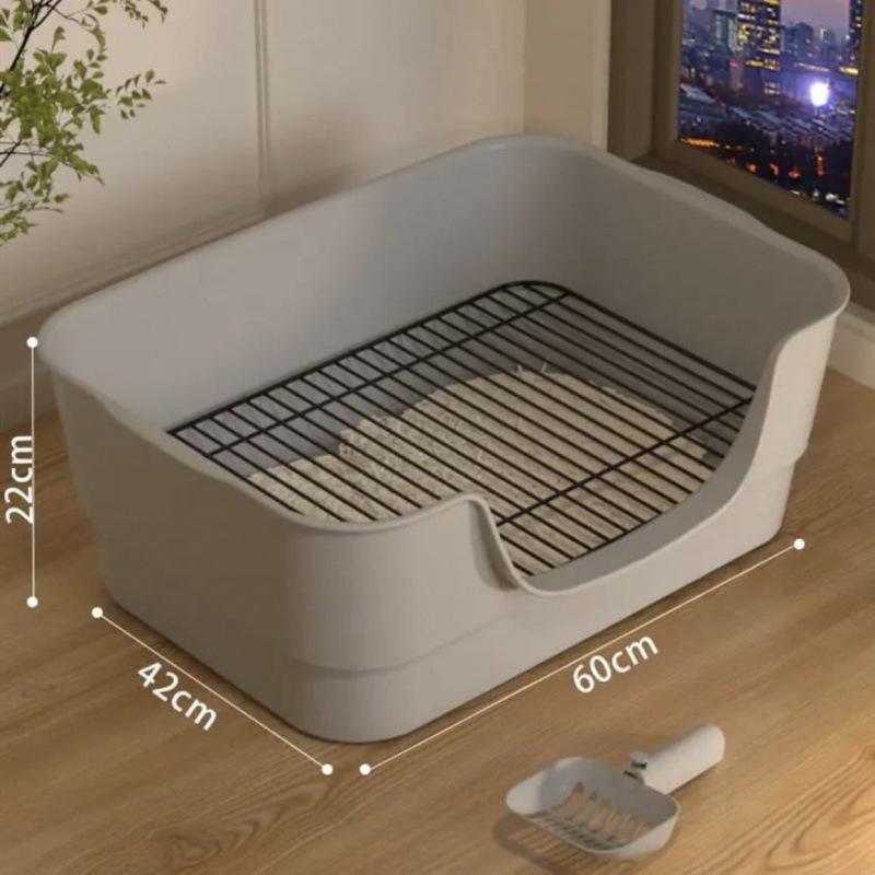 Stainless Steel Pet Toilet for Large and Medium Dogs - Anti-Step Design for Easy Cleaning.