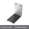 Aluminum Alloy Wall-Mount Headphone Stand with Tray and Hook Shelf