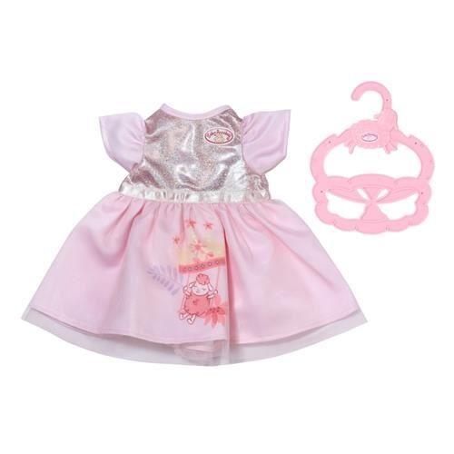 Vêtements de poupée - zapf creation - baby annabell little sweet dress - rose - pliable - pour fille