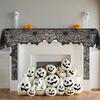 1 Peça Teia de Aranha de Halloween Caminho de Mesa de Renda Preta Decoração de Mesa de Jantar de Cozinha Decoração de Festa Interna Externa Decoração de Casa de Feriado Assustadora