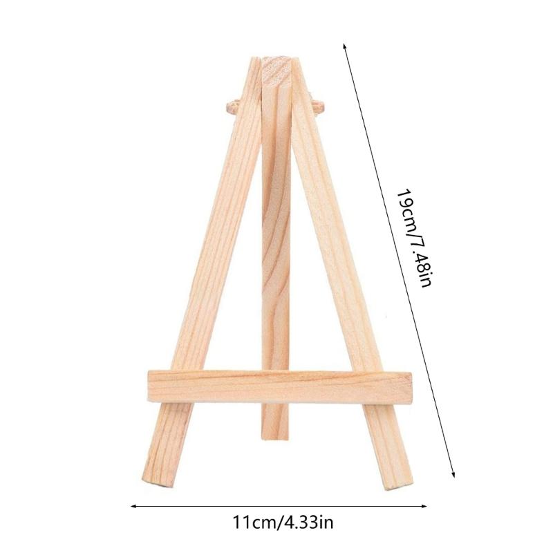 20 Pieces Triangles Easel Wood Easels Small Easel for Pictures Table Easel for Display of Painting Drawing Picture Frame