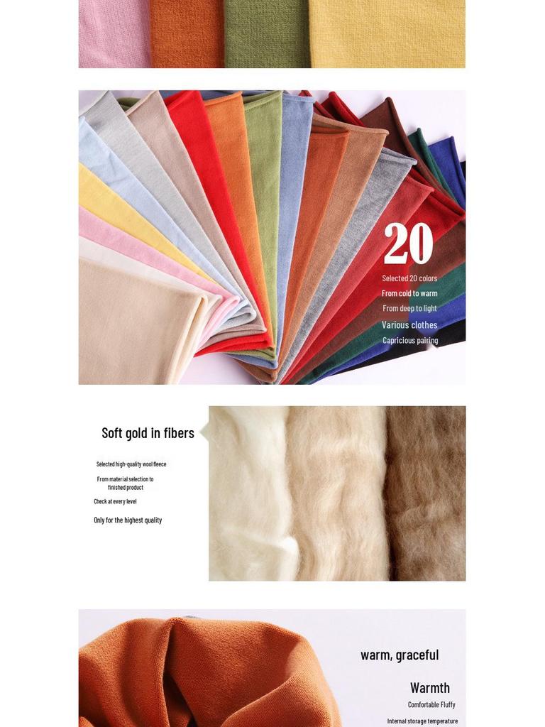 Unisex Strick-Nackenschal Snood Pullover für Frühling & Herbst - Einfarbige, Kälteschutz, Vielseitig