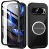 3IN1 360° Screen Film Protector Rugged Armor Case For Google Pixel 9 Pro XL 9A 8/7/6 Pro/A Metal Magnetic Car Holder Back Cover
