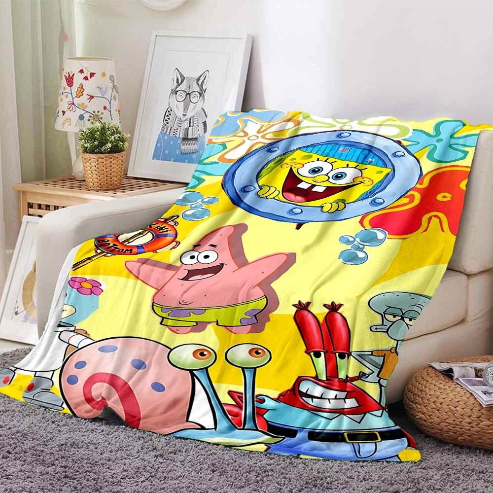 1Pc Underwater Adventure Friends Blanket Soft Throw Blanket For Home Bedroom Bed Sofa Travel Office Solid Christmas Blanket