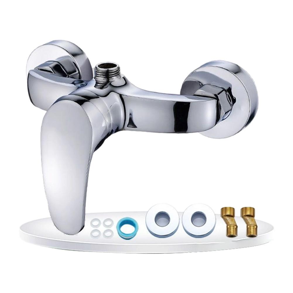 

Dual Handle Shower As Shown Mixing Valve Dual Hot Cold Control S-type Connector Compatible Bathroom Renovation China Mainland