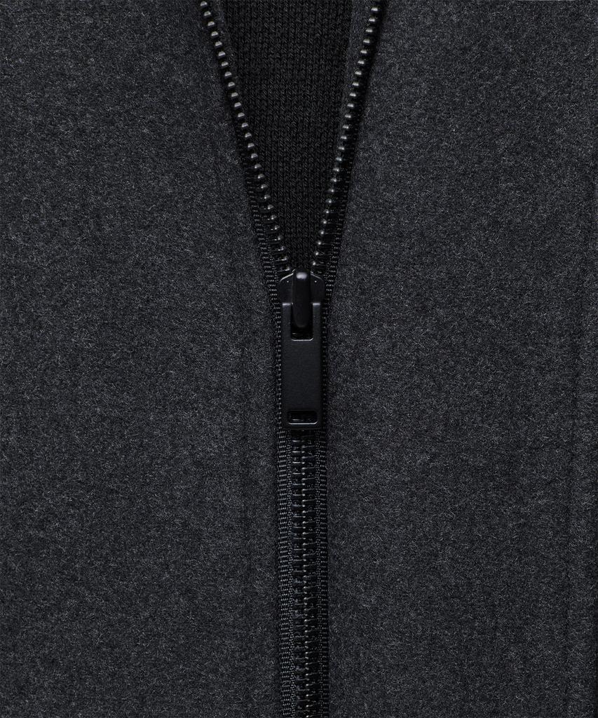 Musinsa Standard Cashmere Blend Oversized Minimal Blouson Jacket [Charcoal Grey]