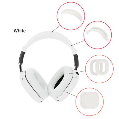 Custodia Cover in Silicone per Cuffie AirPodsMax Auricolari Anti-Graffio Pad Auricolari Copri Auricolari/Copri Archetto 4-in-1