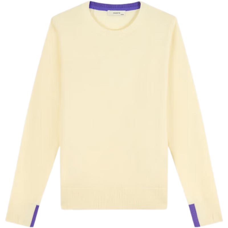 HAZZYS Women's Color-Block Wool Sweater