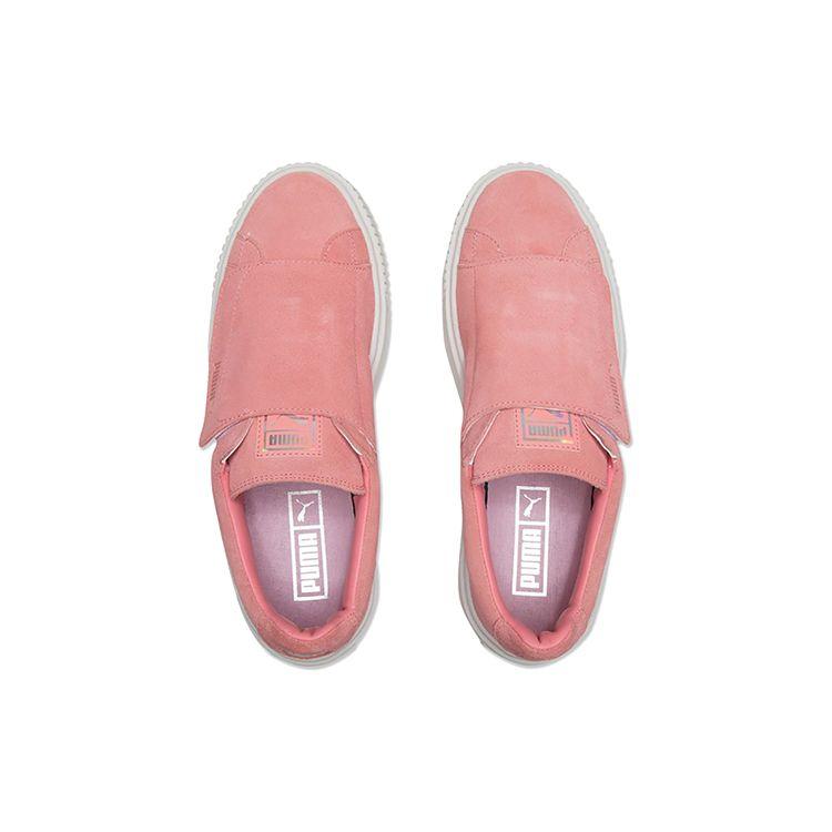 Puma Platform Strap Low-Top Sneakers Women Sneakers Pink White 365224-01