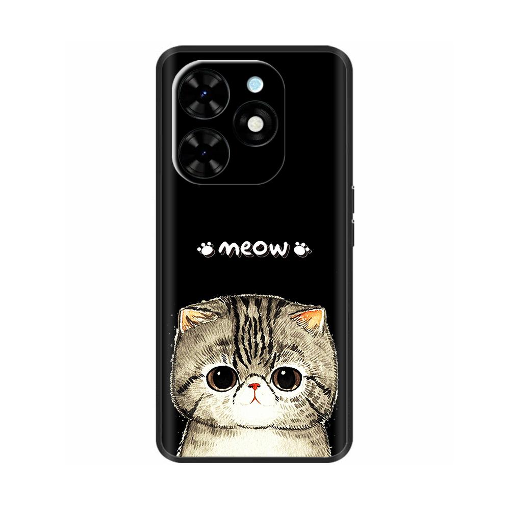 For Tecno Spark Go 2024 Case Luxury Flower Painted Capa Silicone Soft Cover For Tecno SparkGo 2024 BG6 Shockproof Phone Shell