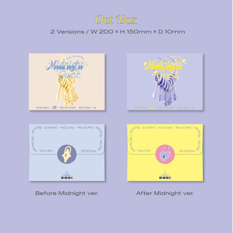 

fromis_9 [Midnight Guest] 4th Mini Album 2 VERSION SET