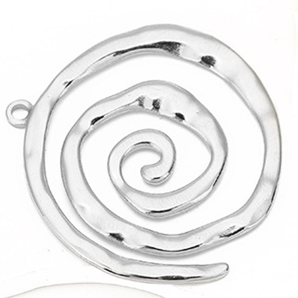 1 or 2 pcs Stainless Steel Waterproof Large Spiral Pendants Mosquito Coil Charms For DIY Earrings Necklace Jewelry Accessories