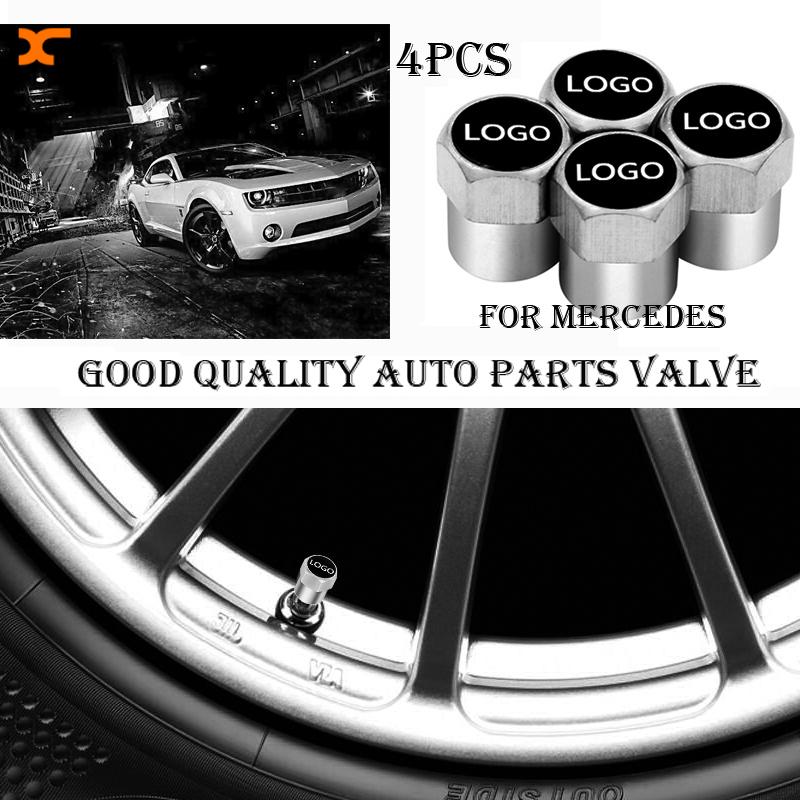 Válvula de alta calidad de plata del Neumático Polvo Tapas Aleación metal cromado con logo seat fr