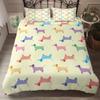 High Quality 3D Bedding Boy Set Dachshund 150X200 Cm Cute Cartoon Kids Bedding Sets Winter Thick Bed Comforter Us Eu Au Size