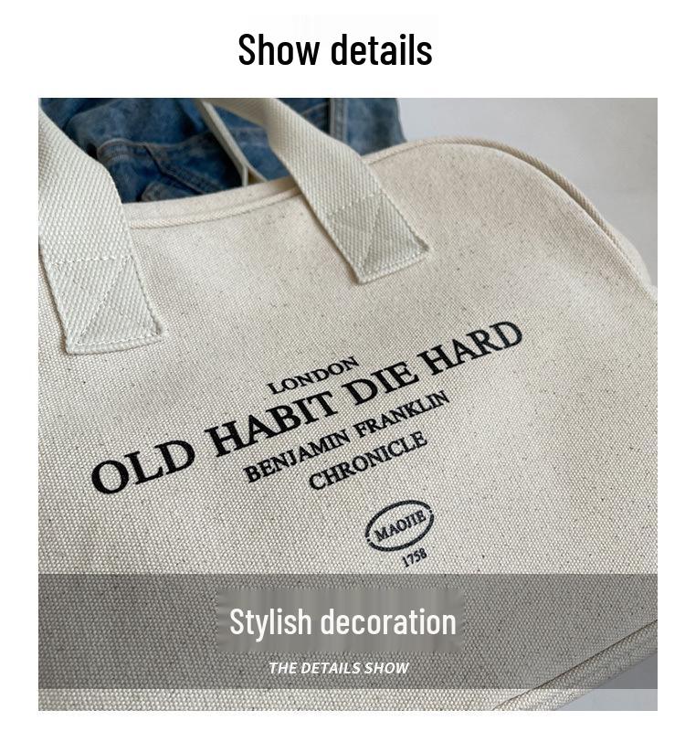Damen Große Canvas Reise-Tragetasche - Vielseitige, Leichte Handtasche für Kurztrips & Geschäftsreisen