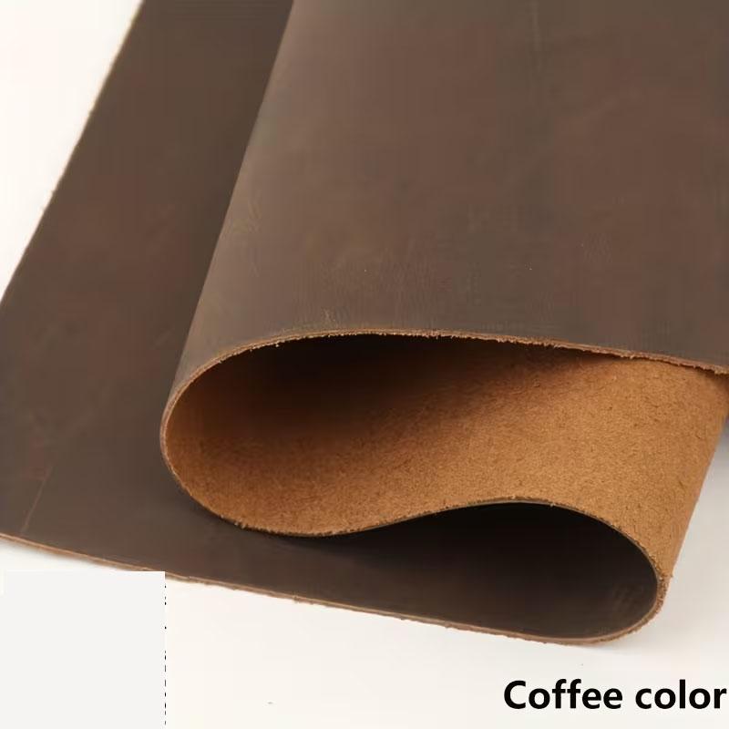 9-color crazy horse leather, top grain cowhide genuine leather, vintage color-changing oily leather, 2mm thick, handcrafted DIY,