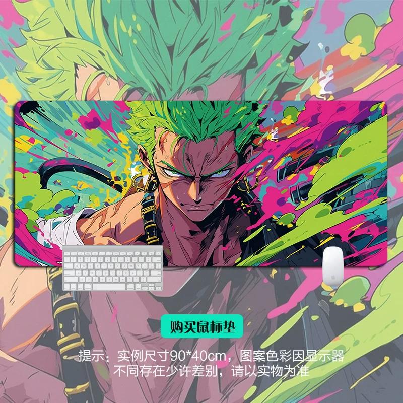 Shounen Anime ONE PIECE Leather Mouse Pad Oversized Anime E-sports Game Table Mat Notebook Keyboard Non-slip Waterproof Mouse Pad Office Desktop Pad
