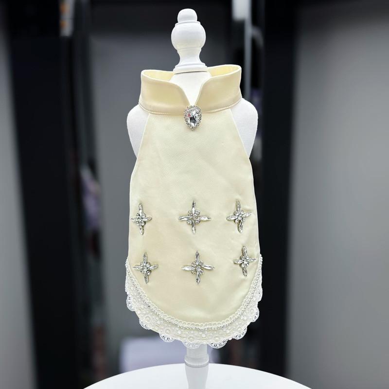 

Small Dog Wedding Dress Cat Puppy Costume Apparel Chihuahua Yorkie Pomeranian Shih Tzu Maltese Clothes Pet Clothing Dog Dresses XS（old） шампанського