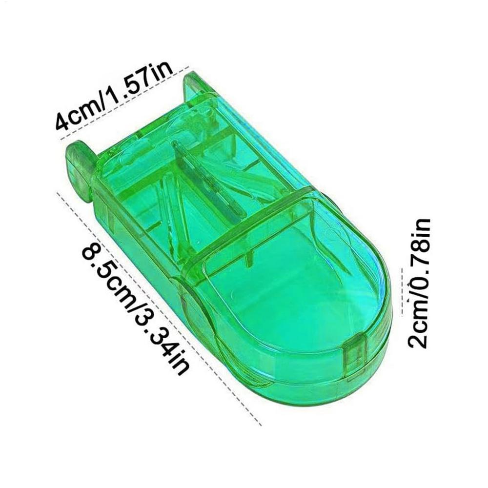 

Medicine Pill Cutter Medicine Box Medicine Tablet Cutter Splitter Portable Compartment Pill Storage Box Health Care Pills Case