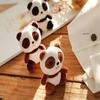 12cm Cute Panda Dolls  Plush Stuffed Doll Pendant Toy Children Animal Toys Gifts