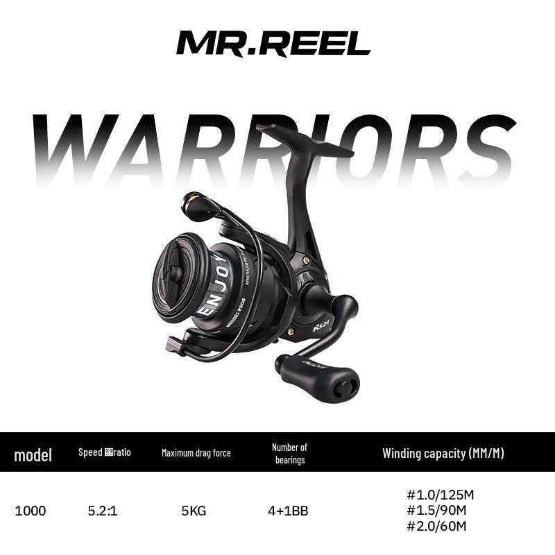 Cross-Border Precision Aluminum Fishing Reel with Shallow Spool