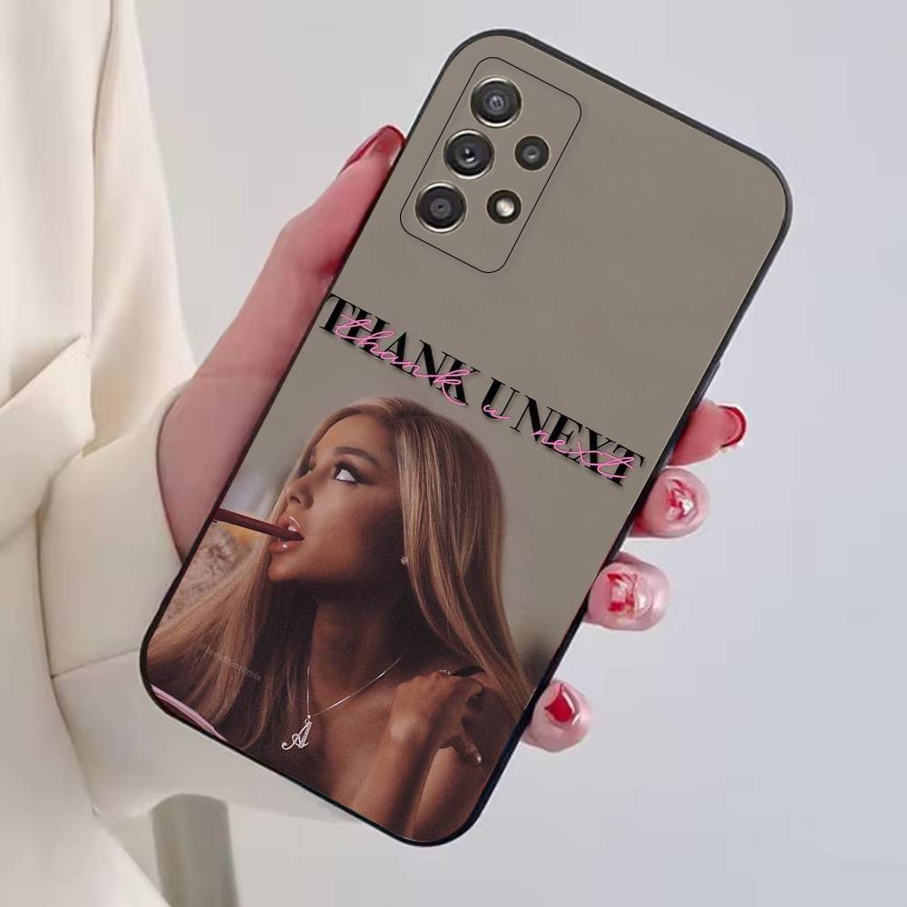 Singer A-Ariana Grande Phone Case For Samsung S25,S24,S21,S22,S23,S30,Ultra,S20,Plus,Fe,Soft Silicone Black Cover