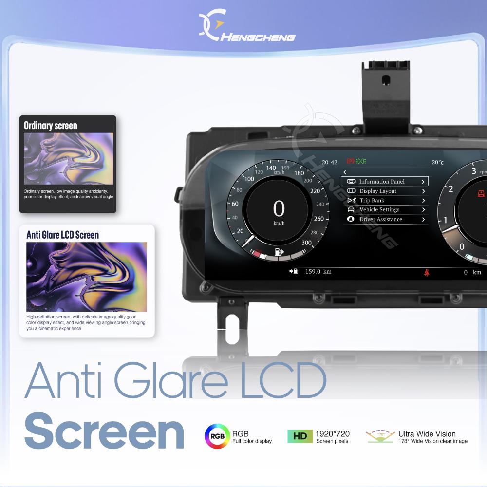 For Jaguar XE/F-PACE 2016-2020 Carplay LCD Dashboard Panel Virtual Cockpit Digital Cluster Instrument Speedometer Unit Display