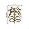 Skeleton Rib Structure Vest Adjustable Costume Piece Flexible Torso