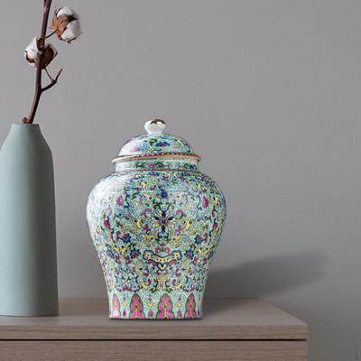 Ceramic Ginger Jar, Tea Jar Storage Box, Multifunction, Moisture Porcelain Decor,
